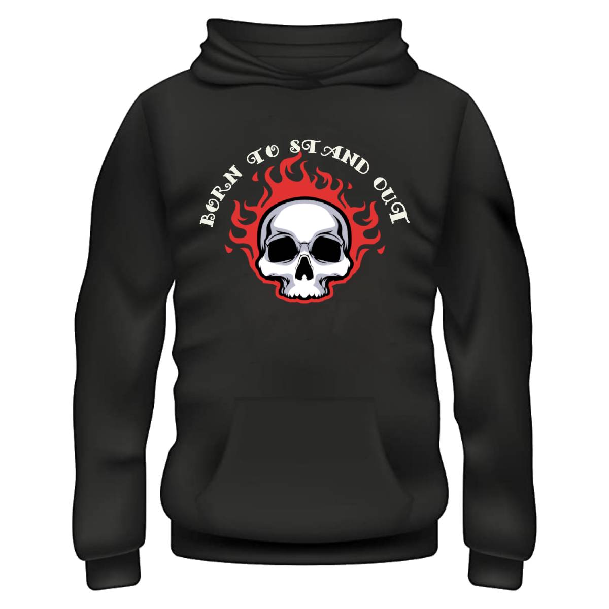 Born To Stand Out Hoodie -Black,
