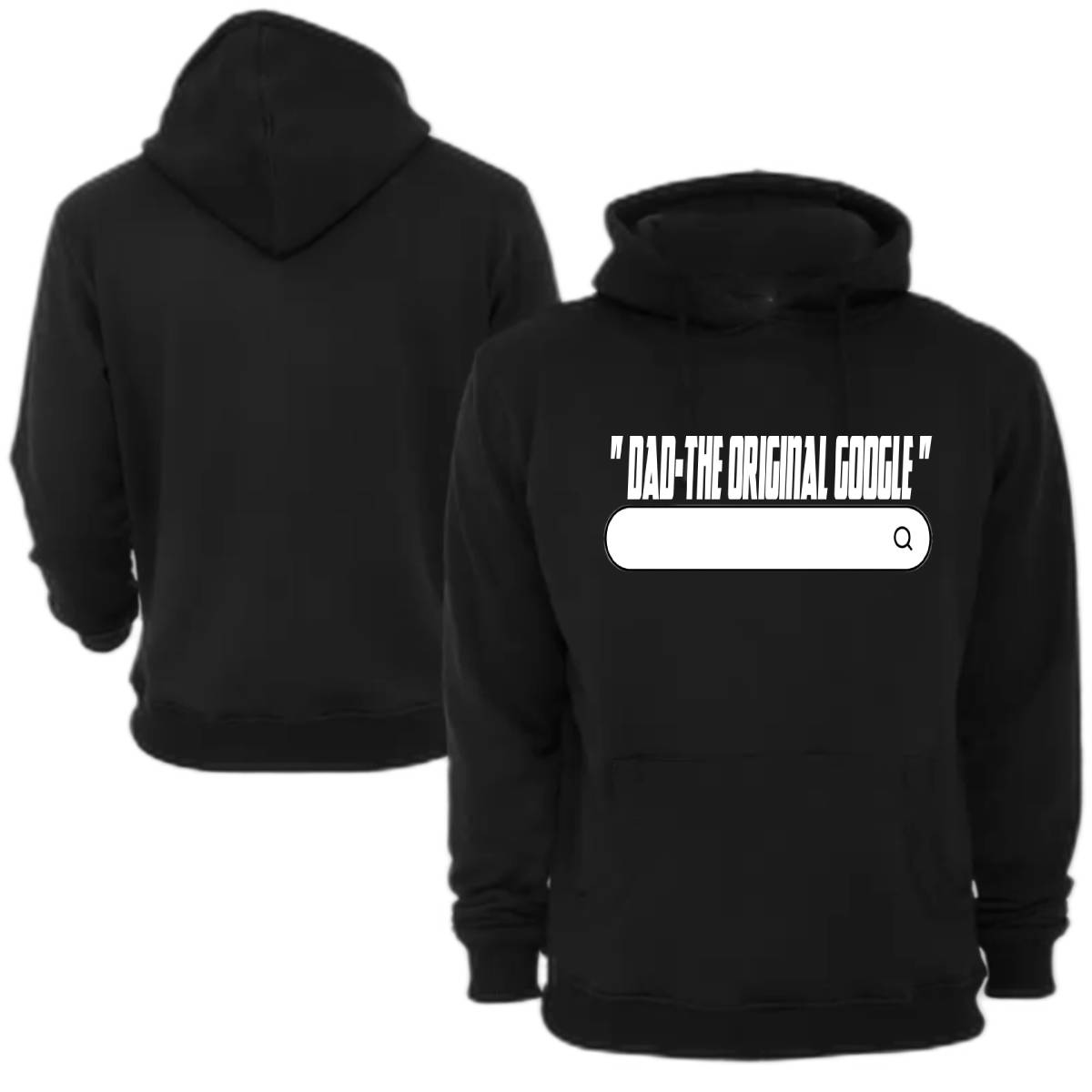 Dad-The Original Google Hoodie & Tee Combo-Black