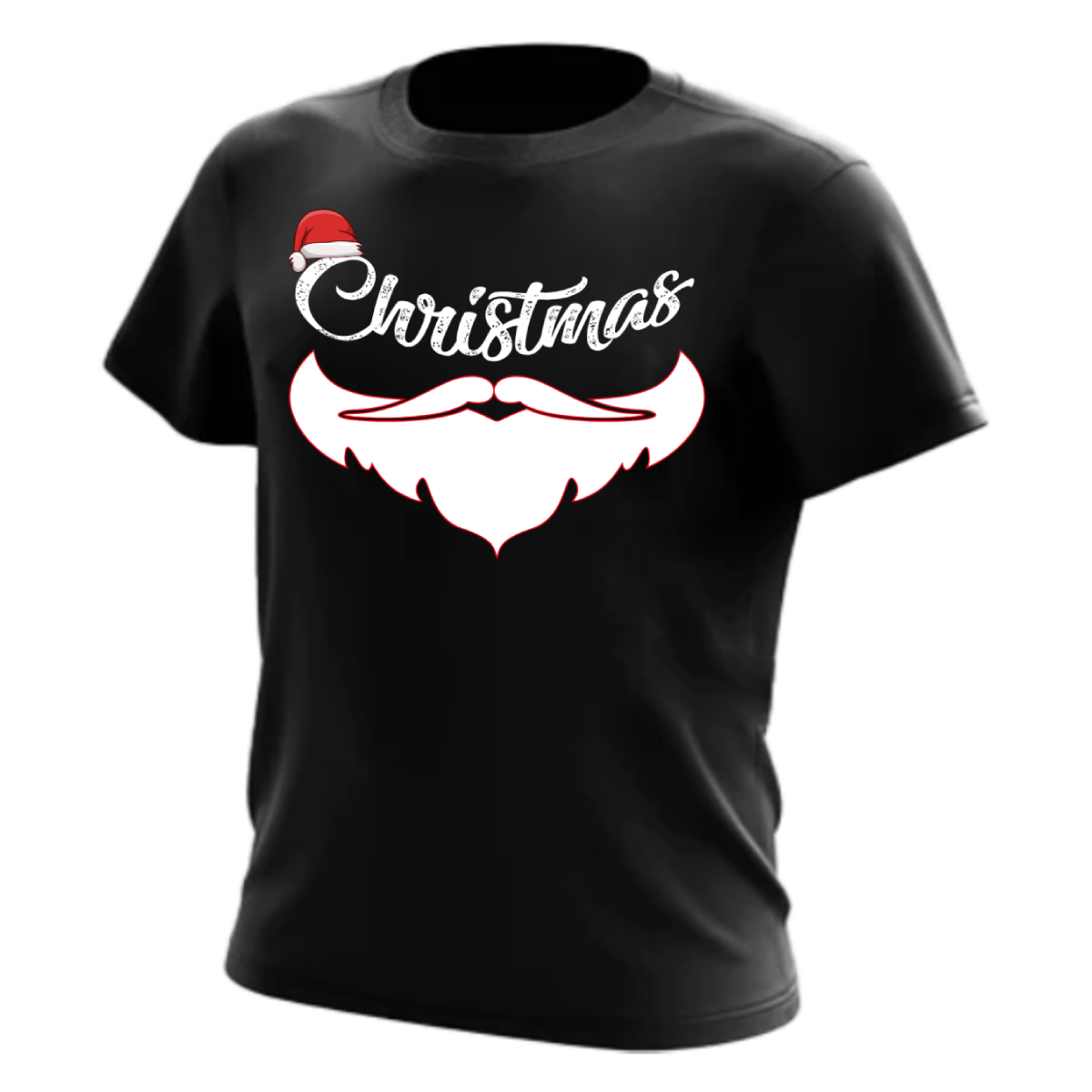 Santa's Signature Grin Tee - Black