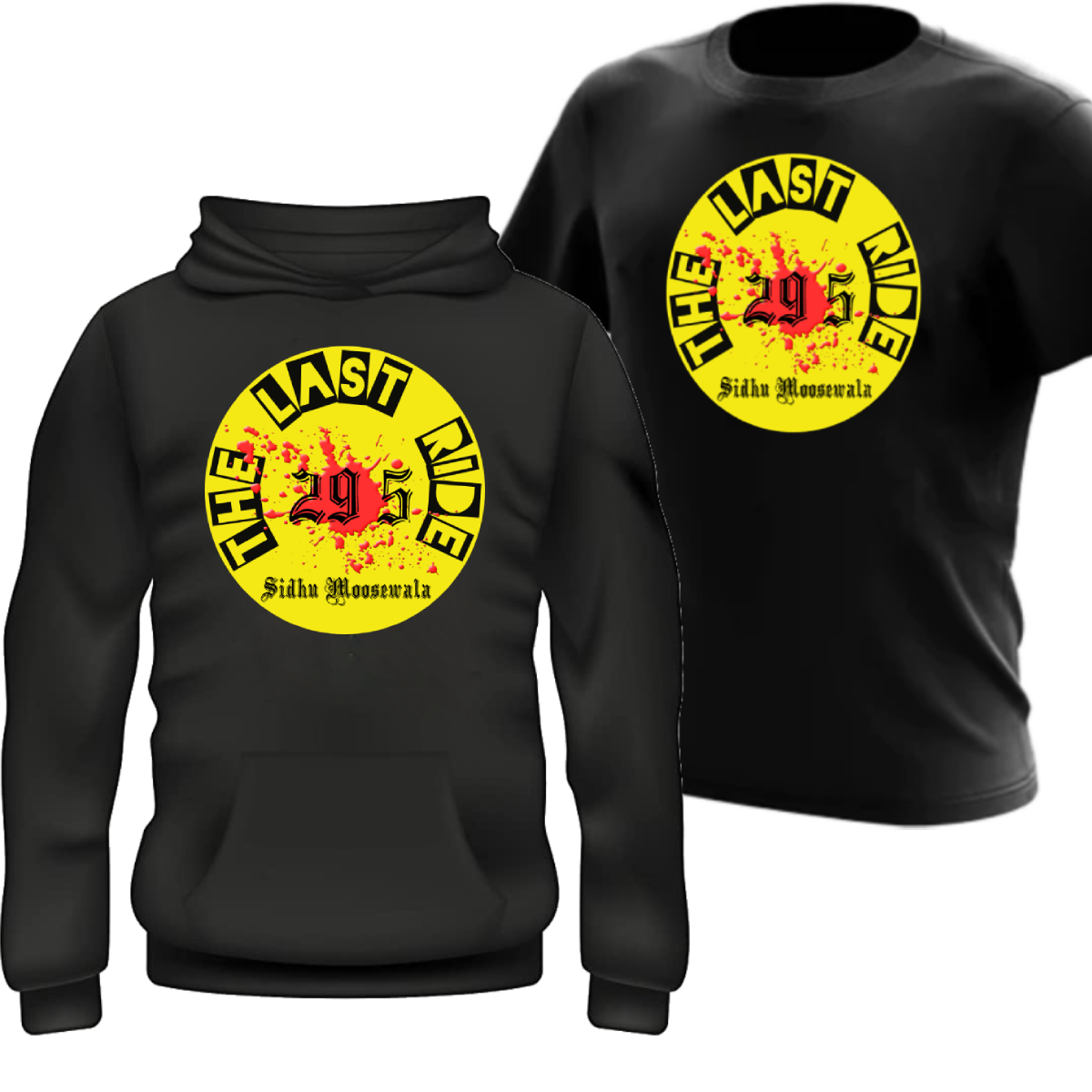 The Last Ride Hoodie & Tee- Black