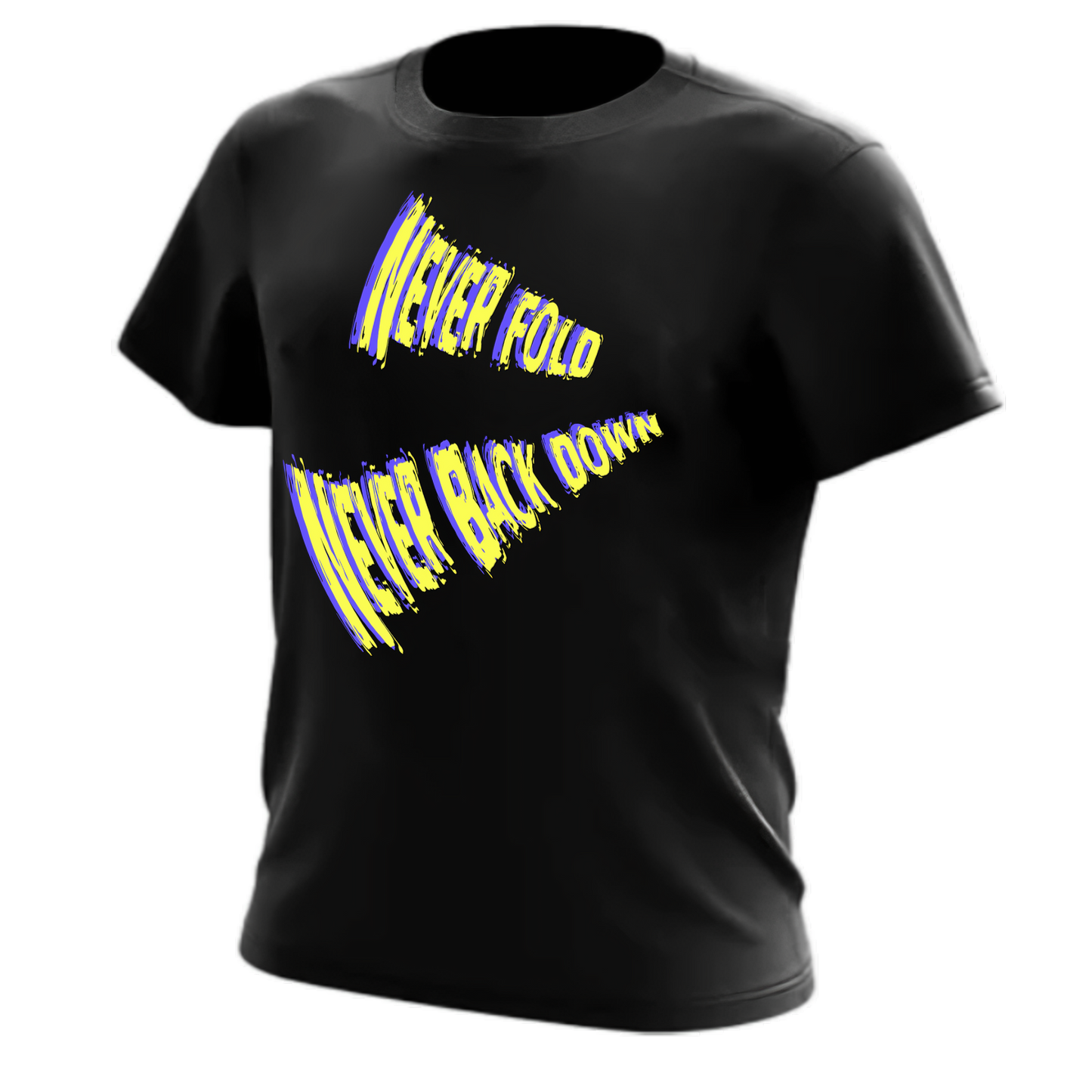 Never Back Down Hoodie & Tee Combo- Black