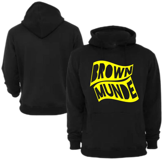 Brown Munde Hoodie - Black