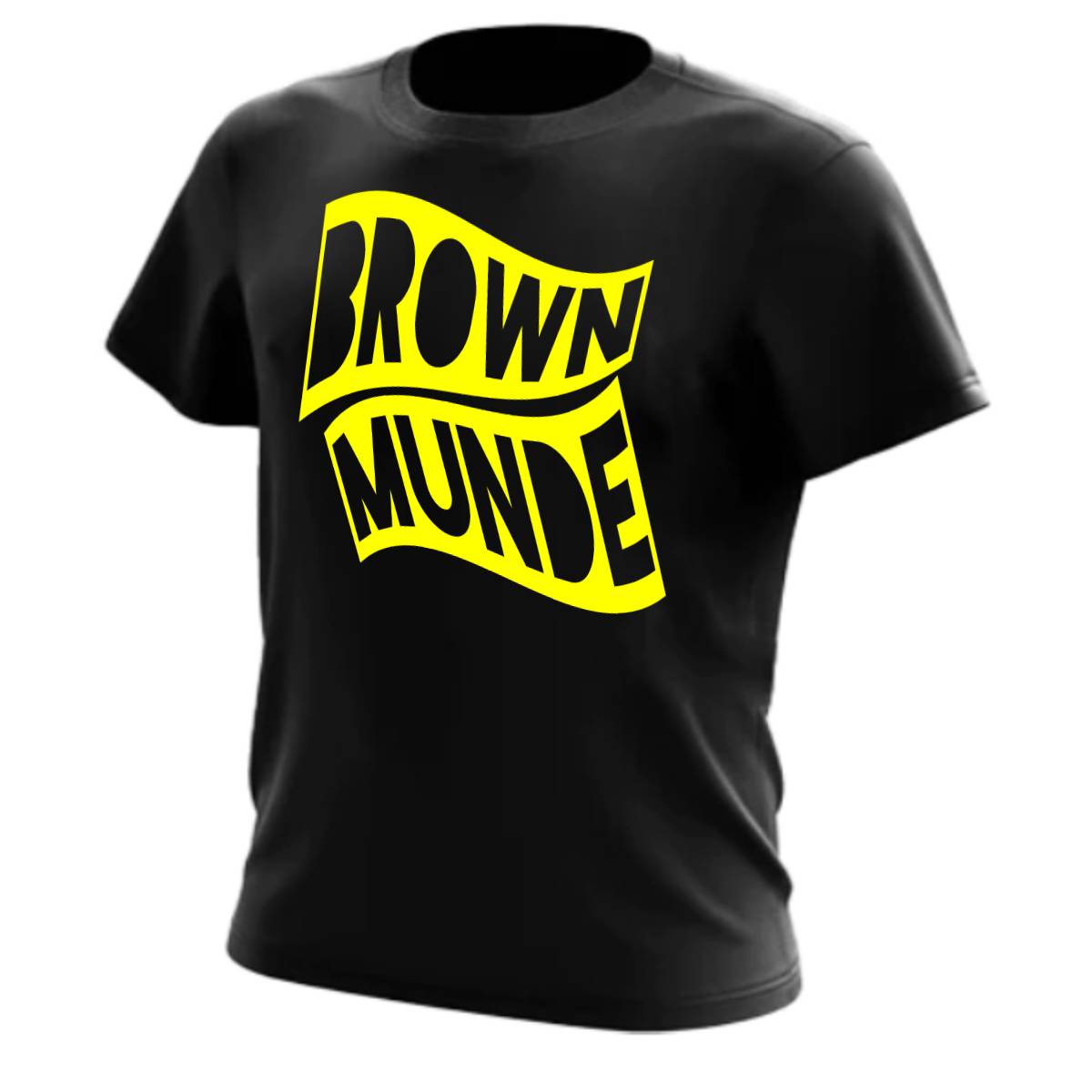 Brown Munde Tee-Black
