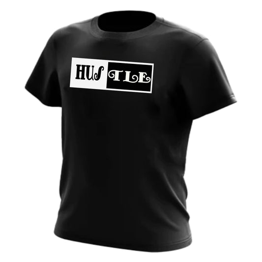 Hustle Tee-Black