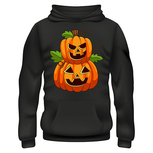 Jack O Glow Haunting Halloween Hoodie-Black