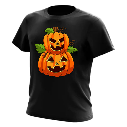 Jack O Glow Haunting Halloween T-shirt - Black