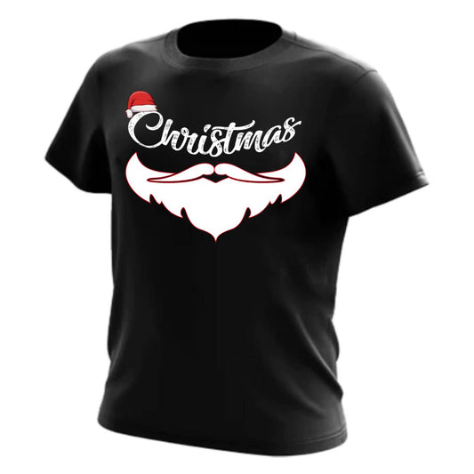 Santa's Signature Grin Tee - Black