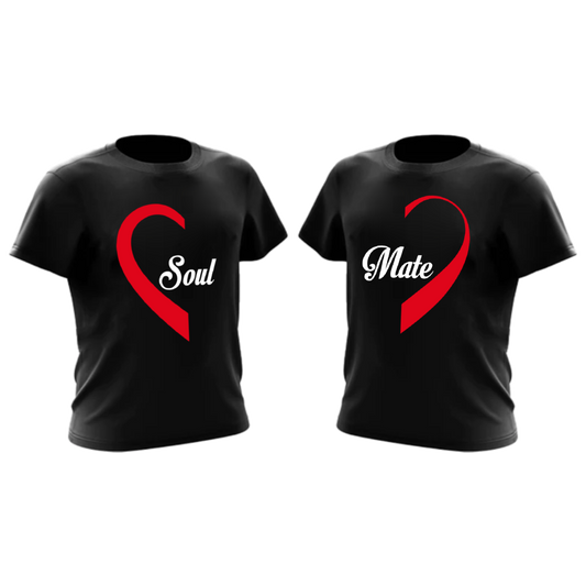 Soul Mate Two Tees Combo- Black