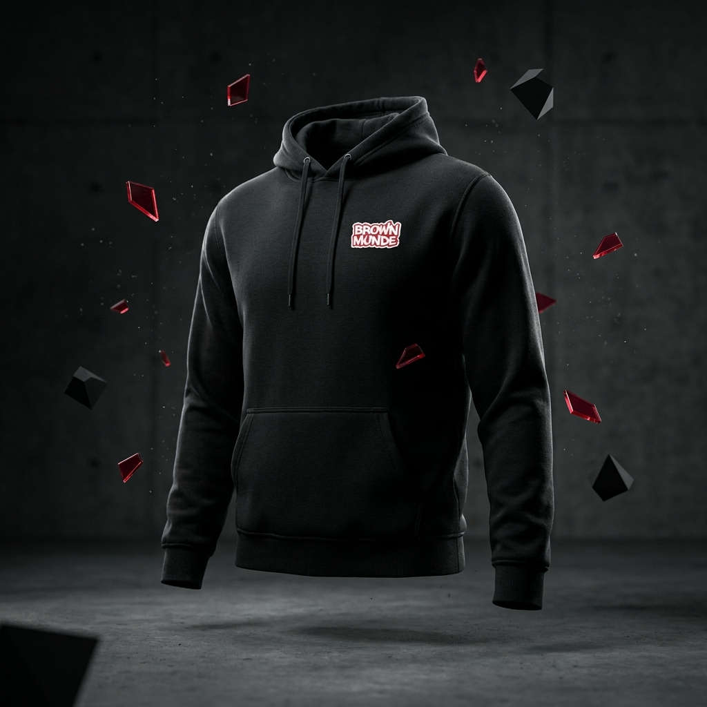 Brown Munde Hoodie – Black