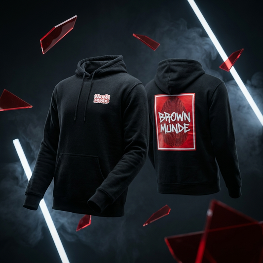 Brown Munde Hoodie – Black