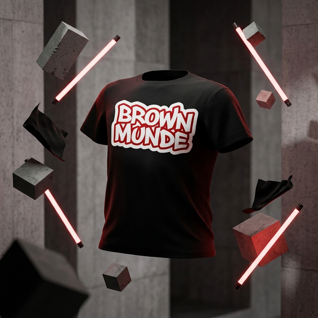 Brown Munde Hoodie & Tee Combo – Black