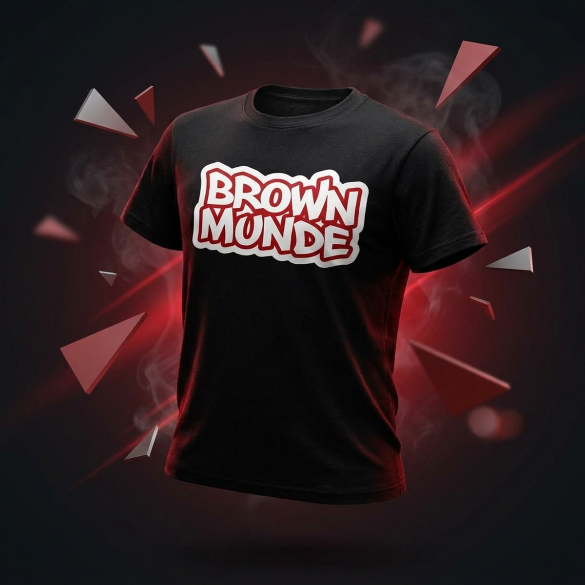 Brown Munde Tee – Black